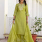 Silk Blend Embroidery Straight Kurta with Pant & Dupatta