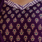 Cotton Blend Printed Lace Straight Kurta with Pant & Dupatta