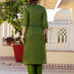 Chanderi Jaquard, Sequin Embroidery and Sequin Emb Lace Straight Kurta with Pant & Dupatta