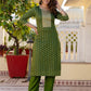 Chanderi Jaquard, Sequin Embroidery and Sequin Emb Lace Straight Kurta with Pant & Dupatta