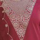 Cotton Embroidery and Sequin Work A-Line Kurta with Pant & Dupatta