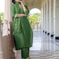 Silk Blend Sequins, Embroidery and Lace Straight Kurta with Pant & Dupatta