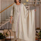 Cotton Weaving and Embroidery A-Line Kurta with Pant & Dupatta