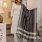 Cotton Weaving A-Line Kurta with Pant & Dupatta