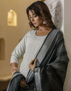 Cotton Woven Woven Straight 3 Piece Kurta Set