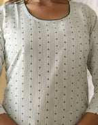 Cotton Woven Woven Straight 3 Piece Kurta Set