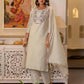 Cotton Woven Design Straight Kurta with Pant & Dupatta