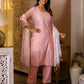 Cotton Woven Design Straight Kurta with Pant & Dupatta