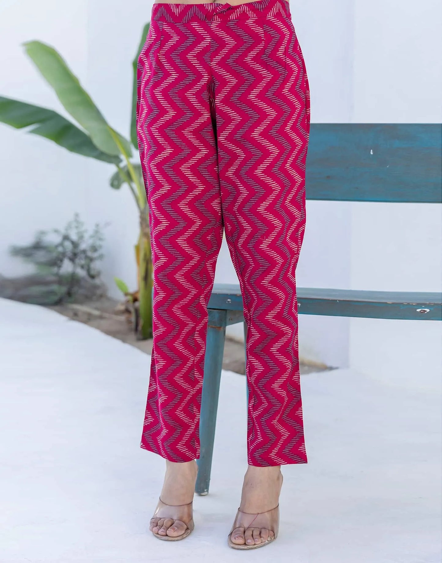 Grey Printed Kurti with pant & dupatta 