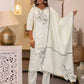 Silk Embroidery and Lace Straight Kurta with Pant & Dupatta