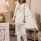 Silk Embroidery and Lace Straight Kurta with Pant & Dupatta