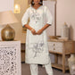 Silk Embroidery and Lace Straight Kurta with Pant & Dupatta