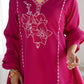 Silk Embroidery and Lace Straight Kurta with Pant & Dupatta