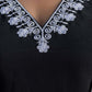 Silk Embroidery Straight Kurta with Pant & Dupatta