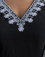 Silk Blend Embroidered Straight 3 Piece Kurta Set