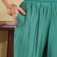 Silk Blend Embroidery Work and Gota Lace Straight Kurta with Pant & Dupatta
