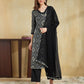 Crepe Bandhani Print and Lace Straight Kurta with Pant & Dupatta