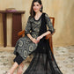 Crepe Bandhani Print and Lace Straight Kurta with Pant & Dupatta