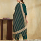 Cotton Blend Foil Printed and Foil Printed Lace Straight Kurta with Pant & Dupatta