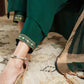 Cotton Blend Foil Printed and Foil Printed Lace Straight Kurta with Pant & Dupatta