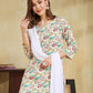 Rayon Printed Straight Kurta with Pant & Dupatta