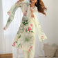 Georgette Floral Printed and Embroidery Straight Kurta with Pant & Dupatta