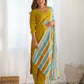 Silk Embroidery and Sequin Work Straight Kurta with Pant & Dupatta