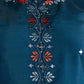 Silk Embroidery and Mirror Work Straight Kurta with Pant & Dupatta