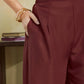 Silk Embroidery Work Straight Kurta with Pant & Dupatta