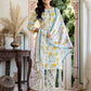 Cotton Floral Print A-Line Kurta with Pant & Dupatta