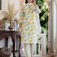 Cotton Floral Print A-Line Kurta with Pant & Dupatta
