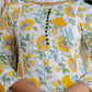 Cotton Floral Print A-Line Kurta with Pant & Dupatta