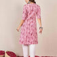 Rayon Printed Straight Kurti