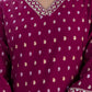 Cotton Woven Design A-Line Kurta with Pant & Dupatta