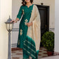 Cotton Printed Straight Kurta with Pant & Dupatta