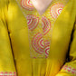 Silk Embroidered Anarkali Kurta with Pant & Dupatta