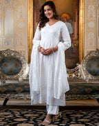 Rayon Embroidered Anarkali 3 Piece Kurta Set