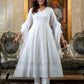 Rayon Embroidered Anarkali Kurta with Pant & Dupatta