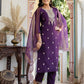 Silk Embroidery and Sequins Work Straight Kurta with Pant & Dupatta