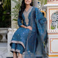 Silk Embroidery and Sequins Work Straight Kurta with Pant & Dupatta