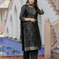 Silk Blend Weaving Straight Kurta with Pant & Dupatta