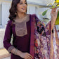 Silk Blend Weaving Straight Kurta with Pant & Dupatta