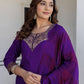 Cotton Blend Weaving and Lace Straight Kurta with Pant & Dupatta