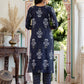 Cotton Floral Printed, Lace Straight Kurta with Pant & Dupatta