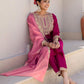 Silk Blend Embroidery and Sequins Work Straight Kurta with Pant & Dupatta
