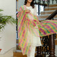 Georgette Solid and Lace A-Line Kurta with Pant & Dupatta