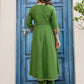 Cotton Sequins Enbroidery Work, Lace Anarkali Kurta with Pant & Dupatta