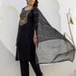 Silk Woven Design Straight Kurta with Pant & Dupatta