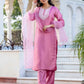Silk Blend Embroidery Work Straight Kurta with Pant & Dupatta