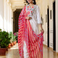 Cotton Embroidered Straight Kurta with Pant & Dupatta